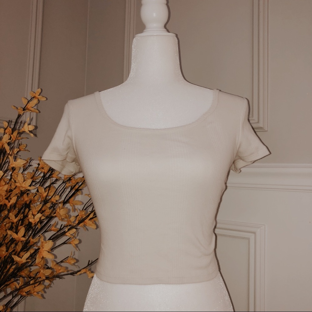 American eagle cropped white tee - Picture 2 of 3